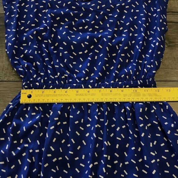 Forever 21 Womens (Juniors) Dress Blue Rayon Criss Cross Strappy Back Size S/P - Picture 11 of 12